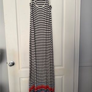 Old Navy Navy and White Striped Dress